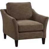Belmont Accent Chair in Liana Spinach Green Fabric & Espresso Wood